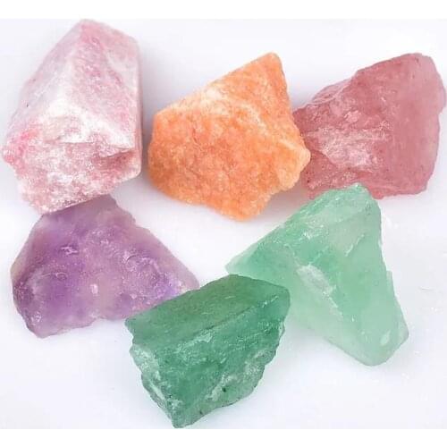 100g Natural Colored Crystal Raw Stone Aromatherapy Home Decoration Multicolor Crystal Calm Emotions Feng Shui Ornaments