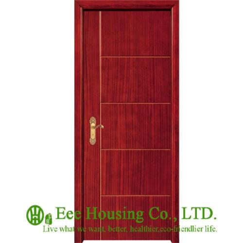 40mm thickness Timber veneer door for apartment, Swing type door, inward & outward opening entry door, MDF Timber door