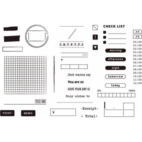 Routine Transparent Clear Stamps for D Clear Stamp Or stamp for DIY Scrapbooking Kids Fun Decoration Supplies A1609