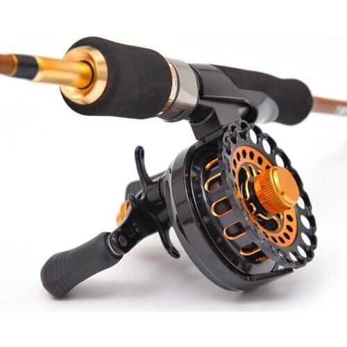 Full Metal Drum Reel 6+1BB Gear Ratio 2.8:1 Semimetal Fishing Left/Right Hand Fly Reel Raft Ice Fishing Reels Micro Lead Wheel
