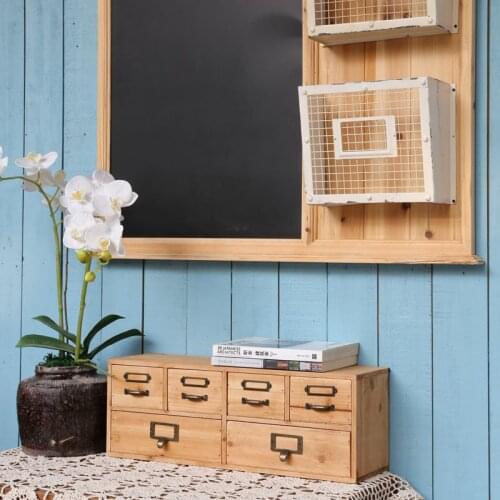 Primitive vintage small solid wood cabinet drawers