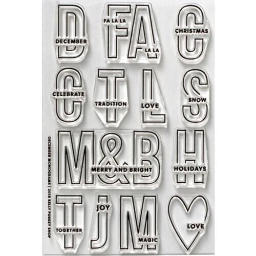 English Clear Stamp Transparent seal for DIY scrapbooking/Card Making c605