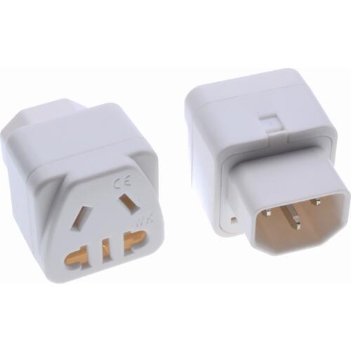 CE Black White 250v 10a copper IEC320 PDU C13 C14 outlet convert connector wd320 Travel power adapter plug