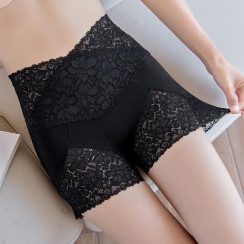 Plus Size Shorts Underwear Sexy Lace Anti Emptied Thigh Girls Safety Trousers Lady Underpants Large Size Safety Pants Women