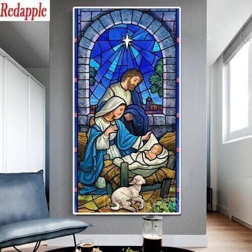 Nativity Day Diy Diamond Painting full Cross Stitch Diamond Embroidery Religious Picture Of Rhinestones Church aisle large Decor