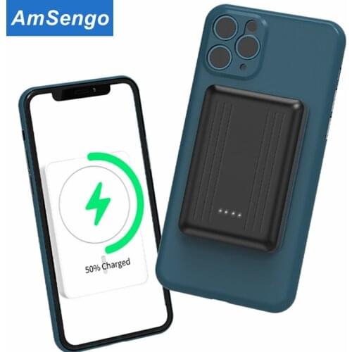 5000mAh Magnetic Wireless PowerBank Charger For iPhone 12 12Pro 12Mini Magnet Power Bank Portable External Battery Charger