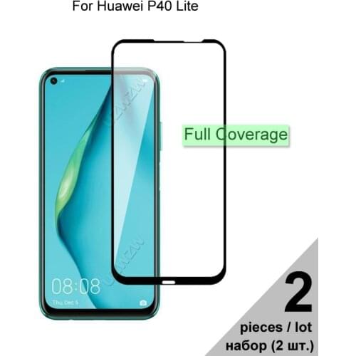 Protective Glass For Huawei P40 Lite Full Coverage Tempered Glass For Huawei P40 Lite