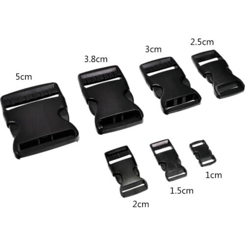 1-5cm Plastic Side Release Buckle Dual Adjustable Belts Tactical Backpack Straps Webbing Bag Parts DIY Sewing Accessories