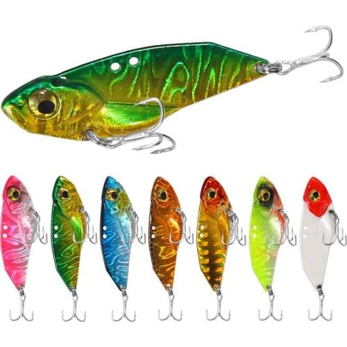1pcs Vibration Floating Fishing Lure Lifelike Metal Sequins Crankbaits Sinking Artificial VIB Bait Bass Fishing Tackle