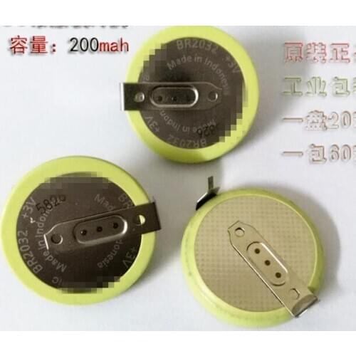 10PCS Brand New Original BR2032/HFN Button Cell 3V Lithium Battery BR2032 V Wide Temperature Battery