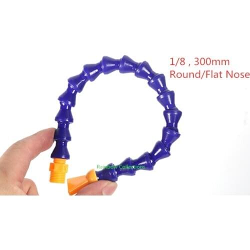 5pcs 1/8 Universal Joint Flexible Oil Cooling Hose Light Plastic Water Oil Cooling Pipes length 300mm