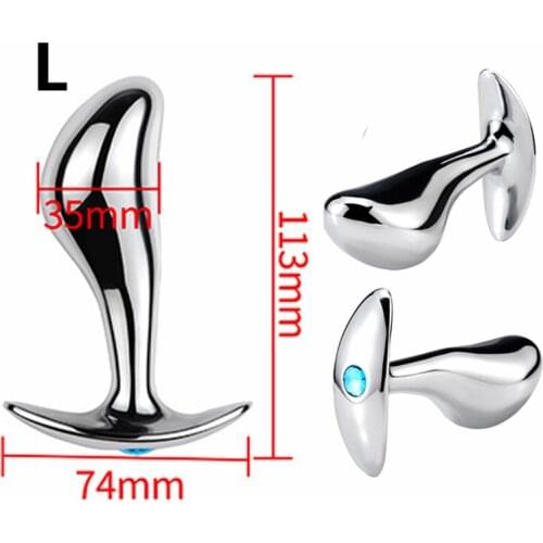 Stainless Steel Anal Plug Sex Toys Women Men Dildo Anus Dilator Butt Plug Prostate Massage Gay Adult Sex Products Intimate Goods