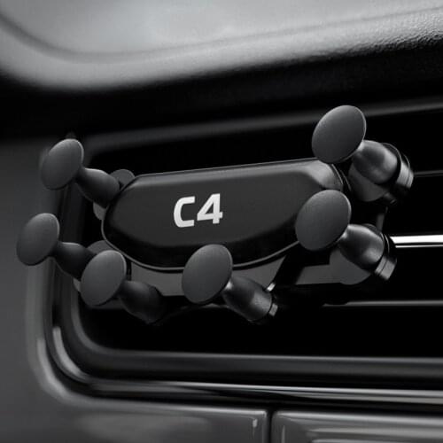 Car Interior Air Vent Clip Mount No Magnetic Mobile Phone Holder for Citroen C4 Accessories