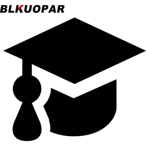 BLKUOPAR Bachelor Cap Car Stickers Vinyl Decals Air Conditioner Windshield Waterproof Laptop Sunscreen Custom Printing