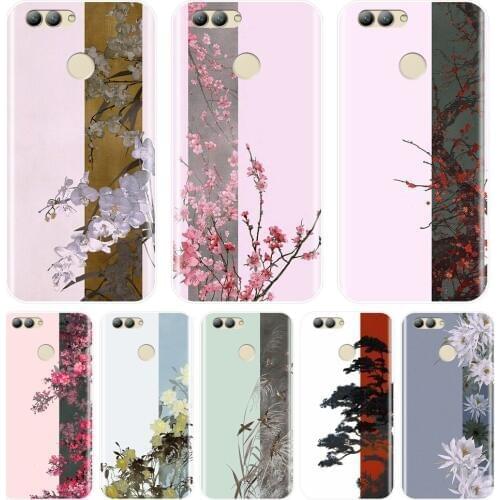 Soft Back Cover For Huawei Nova 2i 3 3I 3E 2 Lite Plus Chinese Flower China Phone Case Silicone For Huawei Nova Smart Lite 2017