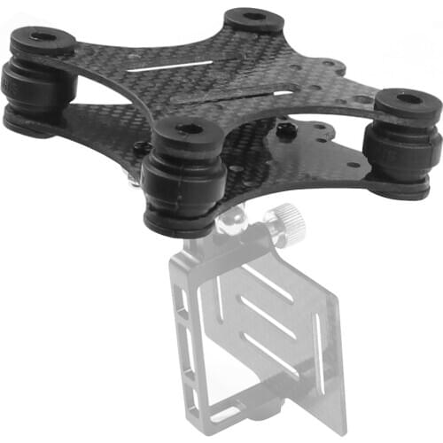 F14557 FPV Carbon Fiber Anti Vibration Plate & Rubber Balls for Phantom 1 2 Gimbal Mount Quadcopter Gopro Hero 2 3 PTZ