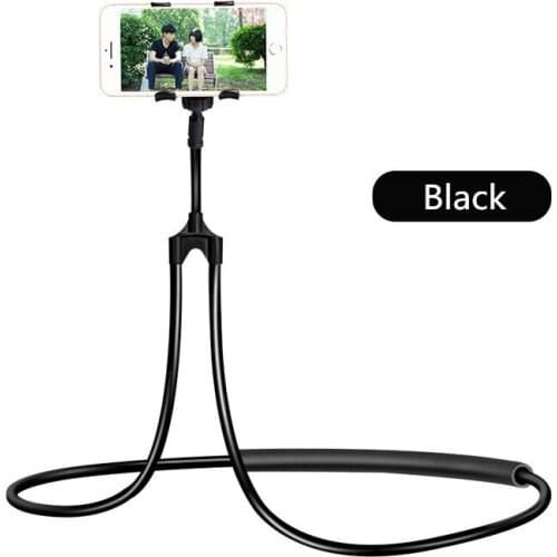 Flexible Lazyer Neck Phone Holder With Pendant Neck And Halter For IPhone Xiaomi 360 Degree Waist Hanging Phone Bracket Stand