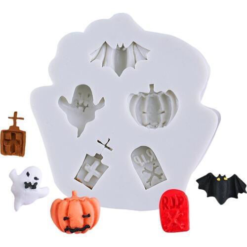 Halloween Shape Silicone Mold Cake Decorating Tool Chocolate Mold Fondant Candy Mold Tool