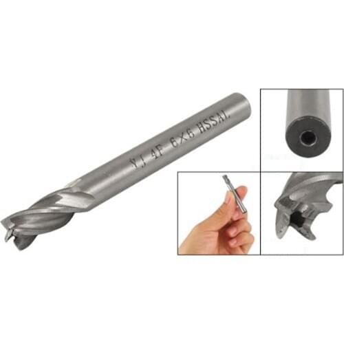 IMC Hot Straight Shank 6mm Cutting Dia 4 Flutes Milling Cutter End Mill