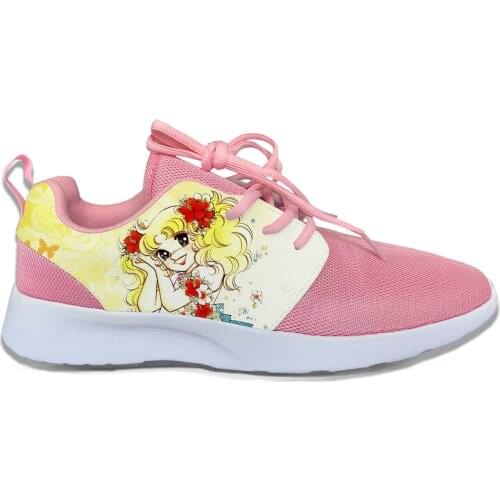 Japanese Anime Manga Cartoon Candy Candy Cute Sport Running Shoes Casual Breathable Lightweight 3D Print Female Women Sneakers