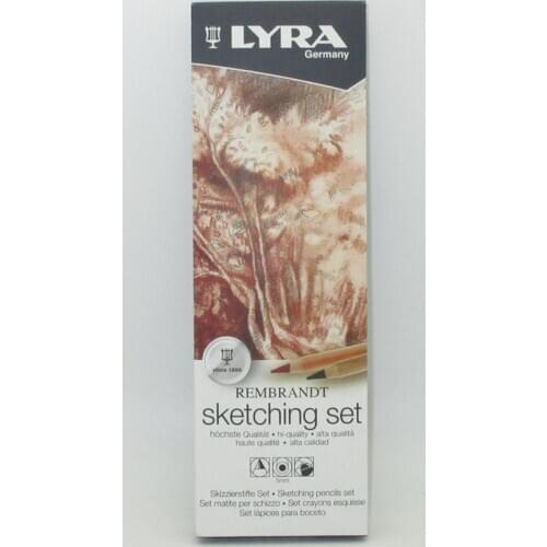 LYRA Pencils REMBRANDT Sketching Set Hi-quality Sketch Pencils 6 pcs Ratio Germany
