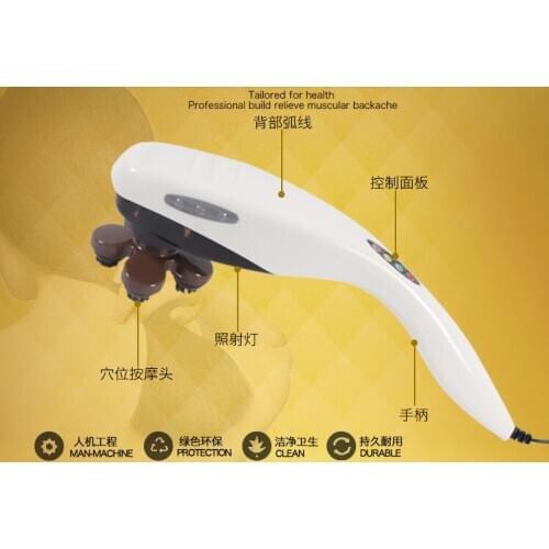 Massager Dolphin Hammer Electric Beating Heads Full Body Massage Cervical Vertebra Leg Stress Pain Release Electronic Vibration