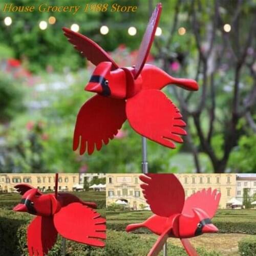 1Pc New Windmill Garden Decoration Outdoor Sea-gull Garden Decoration Pneumatic Top Flying Bird Series Windmill Home Ornament
