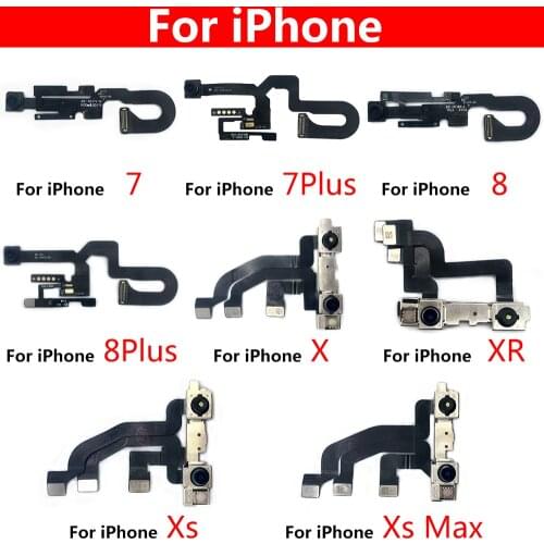 New For IPhone 7 8 Plus X XR XS Max Front Camera Flex With Proximity Light Sensor Flex Cable