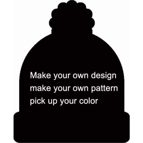 Minimun wholesale 50pcs!cutom pompom beanie hat cutom winter hat make your design pick your color add your logo