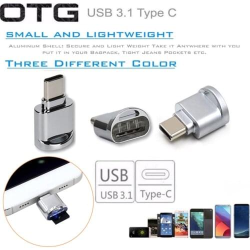 Type C USB 3.1 USB-C to Micro SD TF Memory Card Reader OTG Data Cable Type-C Mini Adapter Laptops Accessories For Huawei Xiaomi