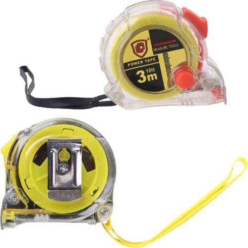 Portable 10ft Measuring Tape Measure Drop-proof Metric Inch Blade Measuring Tape High Precision Metal 10ft specification