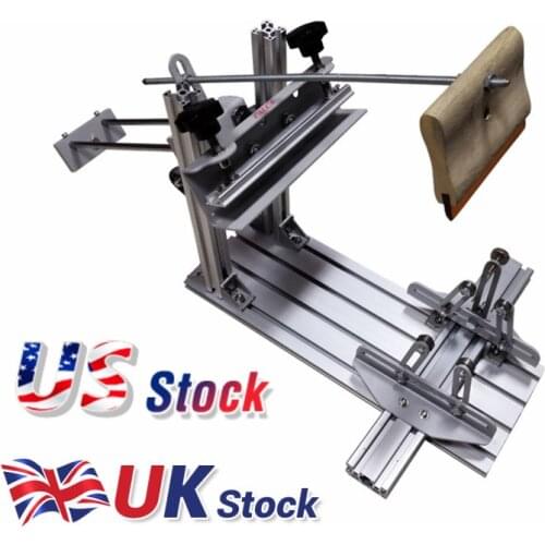 Calca Manual Cylinder Silk Screen Printing Press Machine for Pen / Cup / Mug / Bottle (with 10in Squeegee)