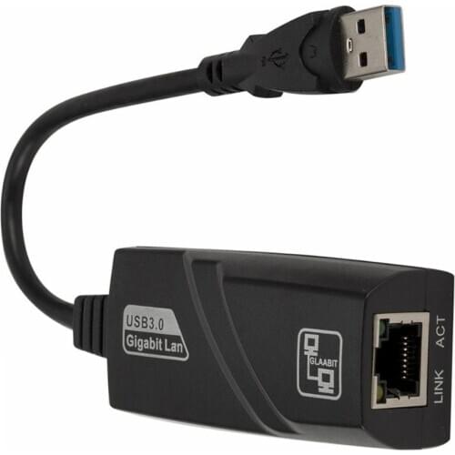 Wired Usb 3.0 To Gigabit Ethernet Plastic Rj45 Lan (10/100/1000) Mbps Network Adapter Ethernet Network Card For Pc