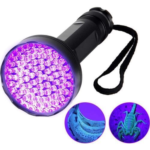 UV Black Light Flashlight Super Bright 100 LED UV Torch Ultraviolet Detector Flashlight for Dog Urine,Pet Stains and Bed Bug