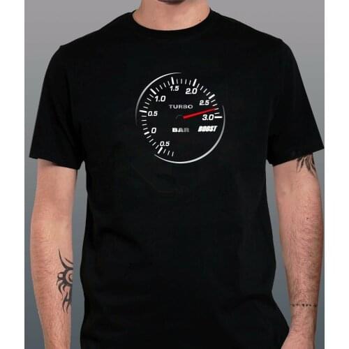 Funny Turbo JDM Boost Turbometer 3.0 BAR T-Shirt. Summer Cotton Short Sleeve O-Neck Mens T Shirt New S-3XL