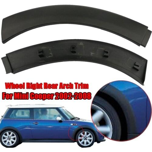 Rear Car arch trim Side For Mini cooper Black PC 51131505864 Round Replacement