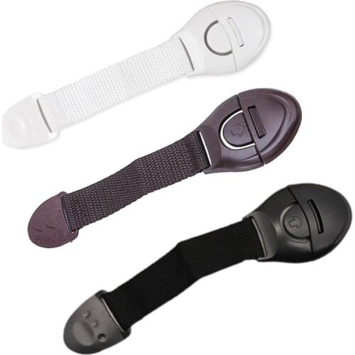 Infant Protective Equipment Multi-color Baby Safety Lock Child Drawer Cloth Belt Lock Multi-function Extension Lock Webbing Lock