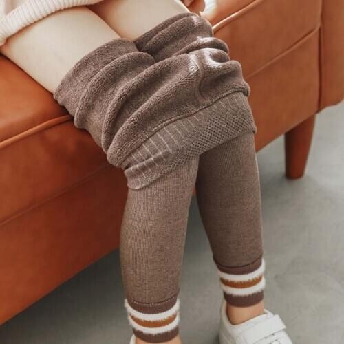 Toddler Girls Winter Cashmere Leggings Autumn Child Thermal Thick Pants Kid Warm Cute Princess Tights On Fleece Baby Accessories