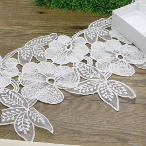 1yards/lot Width4.5cm Novelty DIY lace fabric/white water soluble lace /Childrens decoration Accessories Hair Accessories