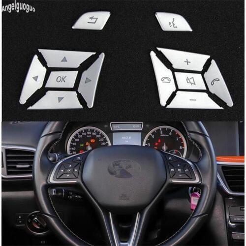 12 pcs ABS Chrome For Infiniti QX30 2016-2018 Car Steering Wheel Button Decorative Trim Cover sequin Car-styling accessories