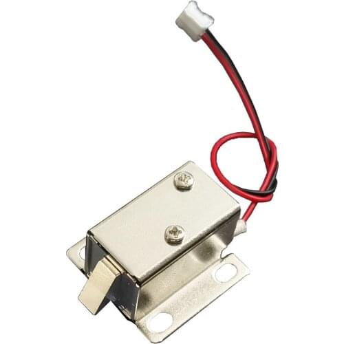 12V 0.4A Mini Electric Bolt Cabinet Lock Drawer Locker Door Gate Use Small Size 27mm X 15mm Household Smart Deadbolt Home Decor