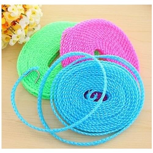 3M/5M Anti-Slip Clothesline Outdoor Windproof Clothesline Travel Business Retractable Rope Washing Line Camping Drying Line