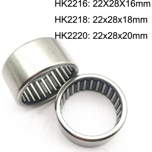 5pcs HK2216 Needle Bearing 22mm x 28mm x 16mm TLA2216Z RHNA22 2816 HK2218 HK2220