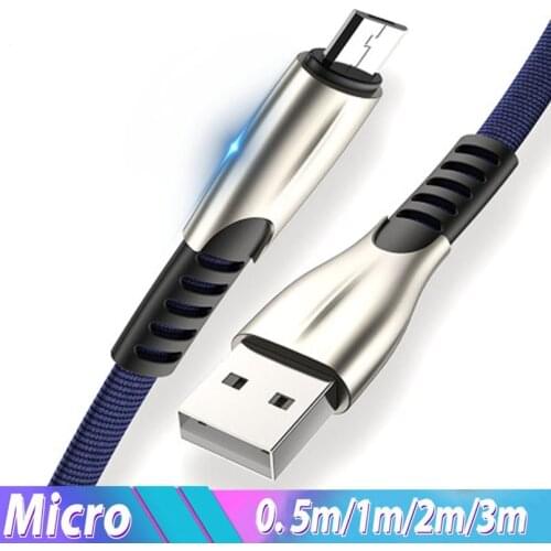 5A Fast Charging Micro USB Cable USB Sync Data Mobile Phone Adapter Charger Cable For Samsung Xiaomi LG Android MicroUSB Cables