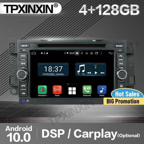 128G Carplay Car Radio 2 Din Stereo Receiver Android 10 For Chevrolet EPICA Aveo 2006 2007+ GPS Player Audio Recorder Head Unit