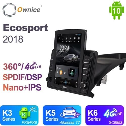 Android 10.0 Ownice Autoradio 2 Din for Ford Ecosport 2018 Car Radio Auto GPS Navigation Multimedia DSP 4G LTE 360 Panorama