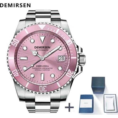 Relojes Hombre LOREO Sport Automatic Mechanical Luminous Clock Men Watch Top Brand Luxury Sapphire Waterproof 200m Wristwatch