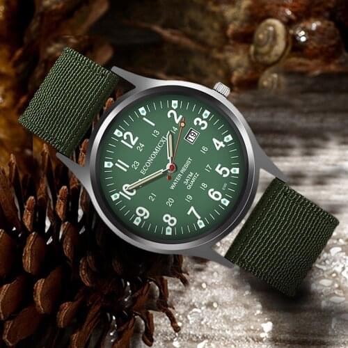 Mens Nylon Waterproof Watch Date Quartz Watch Automatic Luminous Clock Analog Quartz Wrist Watches Gift Часы Мужские Relogio