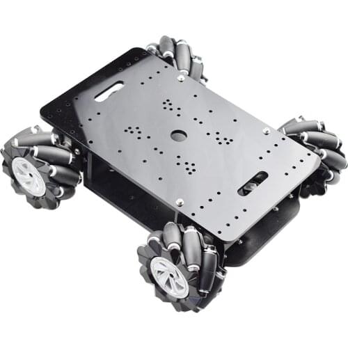 Cheap 5kg load Double Chassis Mecanum Wheel Robot Car Kit with 4pcs Encoder Motor for Arduino STM32 Raspberry PI DIY STEM Toy