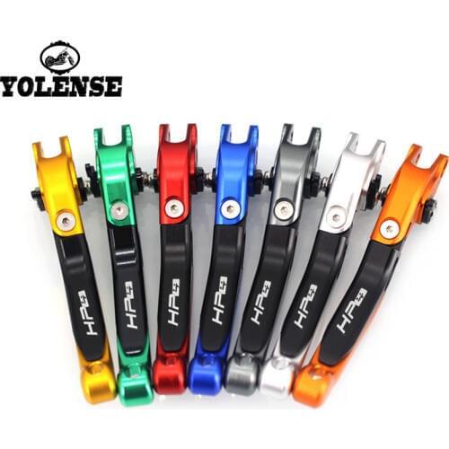 For BMW HP4 H P 4 2010-2014 2011 2012 2013 Motorcycle Accessories Folding Extendable Brake Clutch Levers LOGO HP4